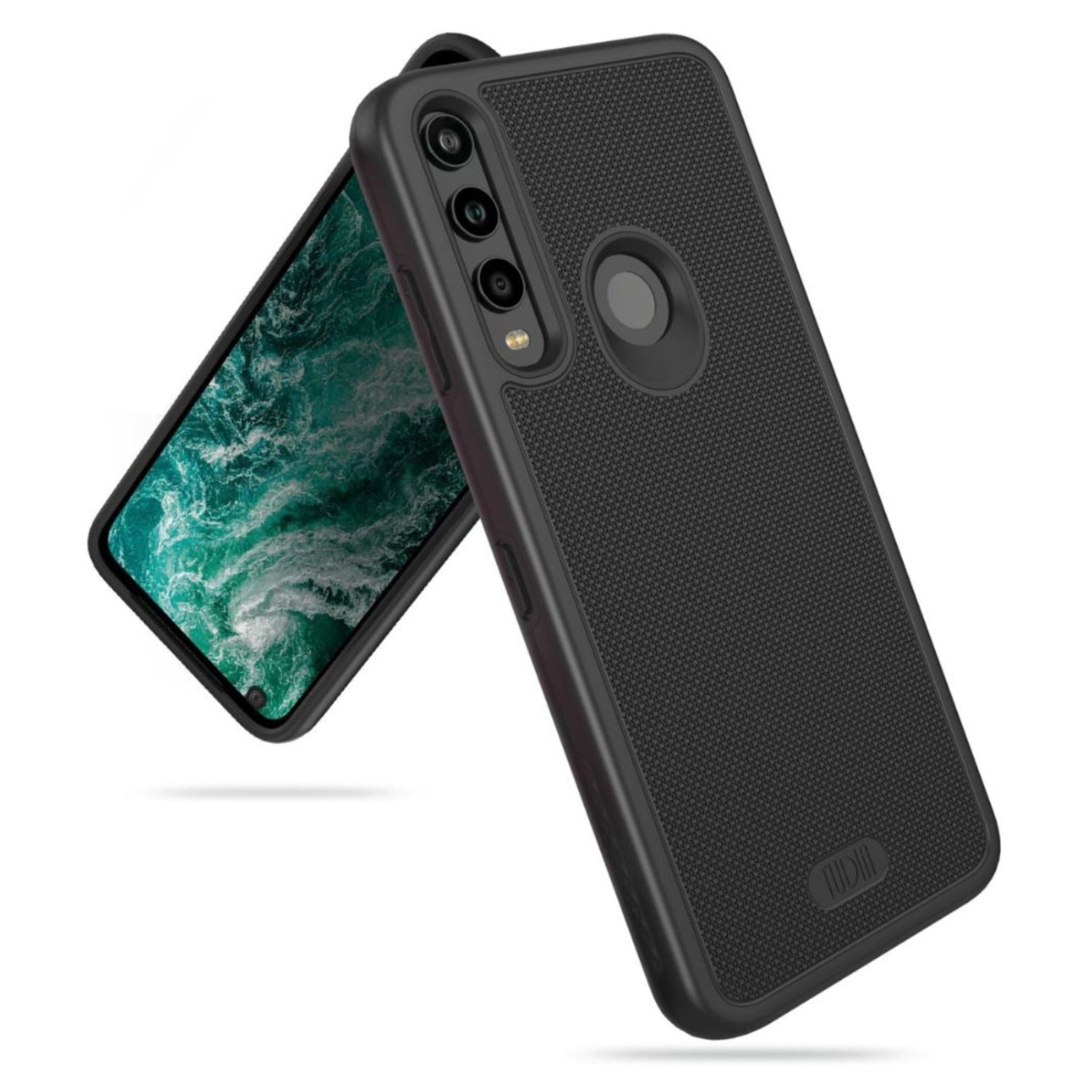 Black TUDIA MergeGrip DualShield Case for Orbic Myra 5G UW – Rugged Heavy Duty Shockproof Phone Cover
