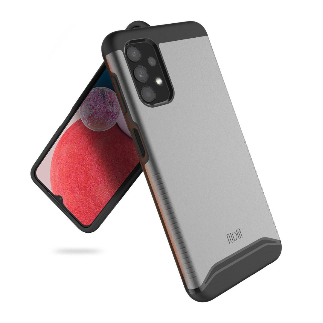 Shockproof Samsung Galaxy A13 4G Case in Metallic Slate – TUDIA MERGE Dual Layer Rugged Protective Cover with Slim Grip
