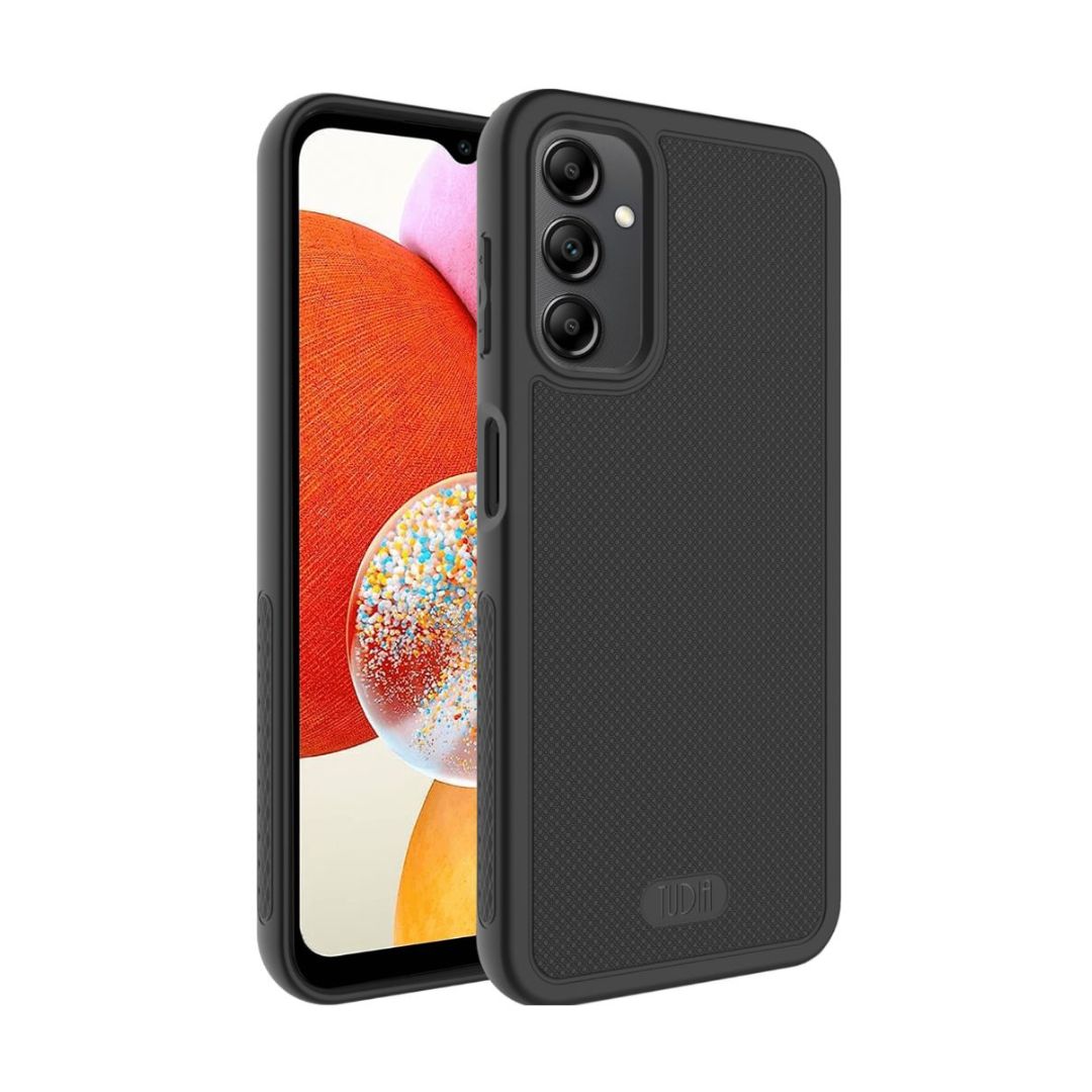Black LINNGrip Ultra Slim Non-Slip Case for Samsung Galaxy A14 4G / 5G – Slim Lightweight Protective Phone Cover