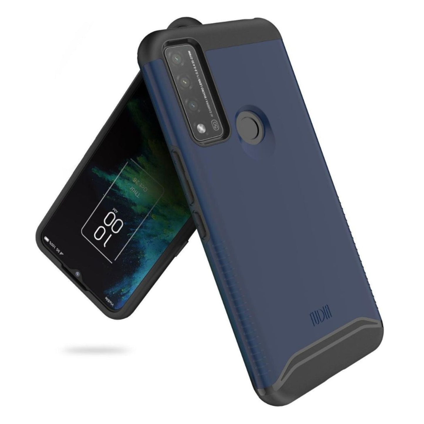 Indigo Blue Dual Layer Shockproof Case for TCL 20 A 5G / TCL 4X 5G (T601DL) – Rugged TUDIA MERGE Protective Phone Cover