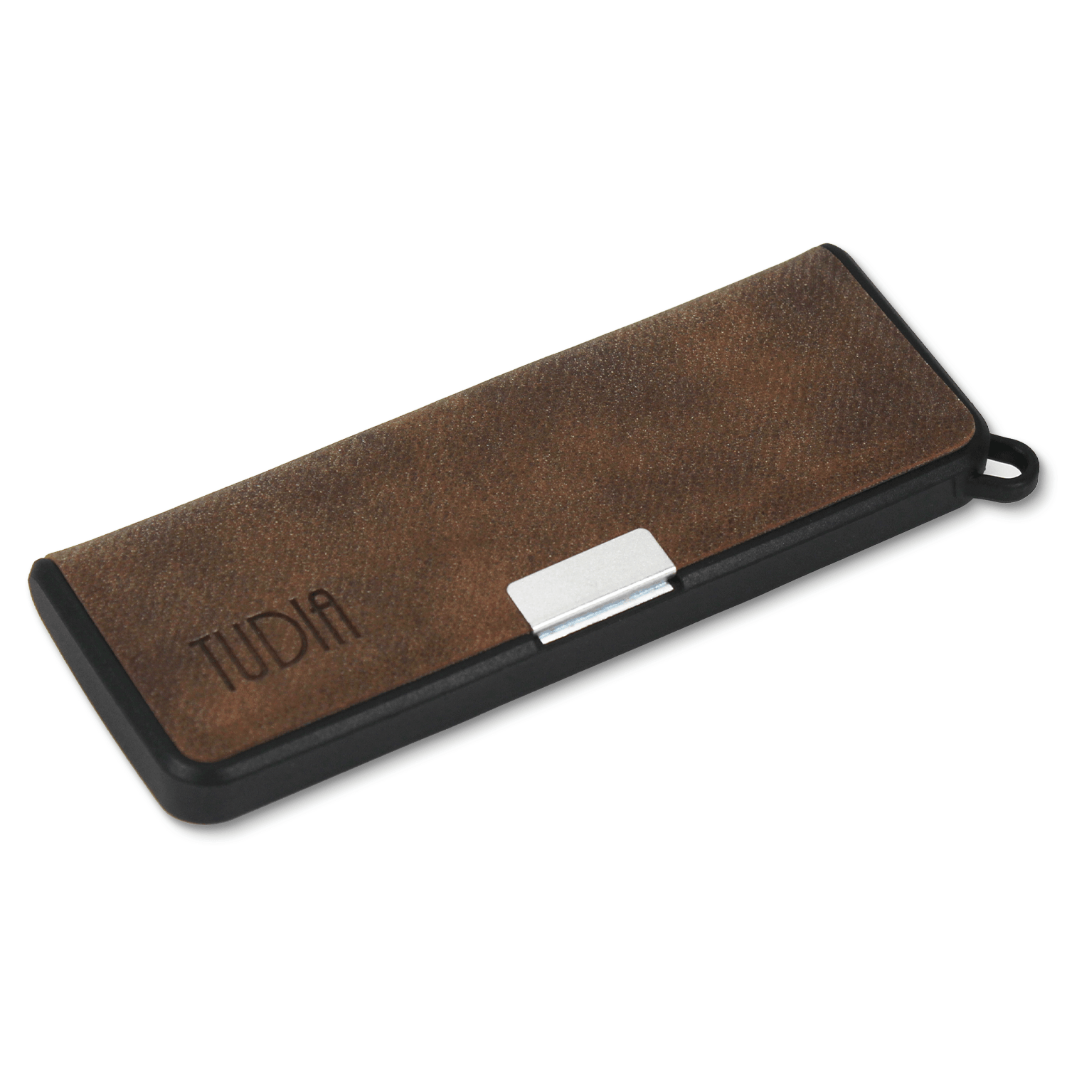 Slim-Fit Heavy Duty Leather Case for AliveCor Kardia Mobile 6L Heart Monitor - TUDIA Products