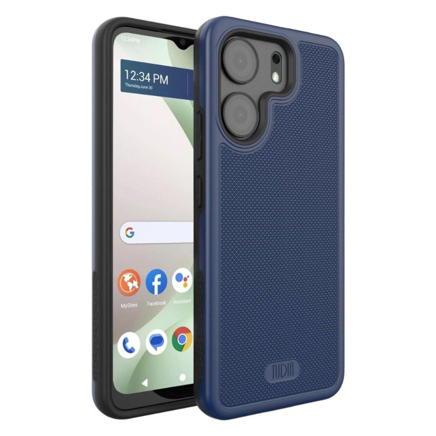 Indigo Blue MergeGrip Heavy Duty DualShield Case for BLU View 5 – Shockproof Rugged Protective Cover