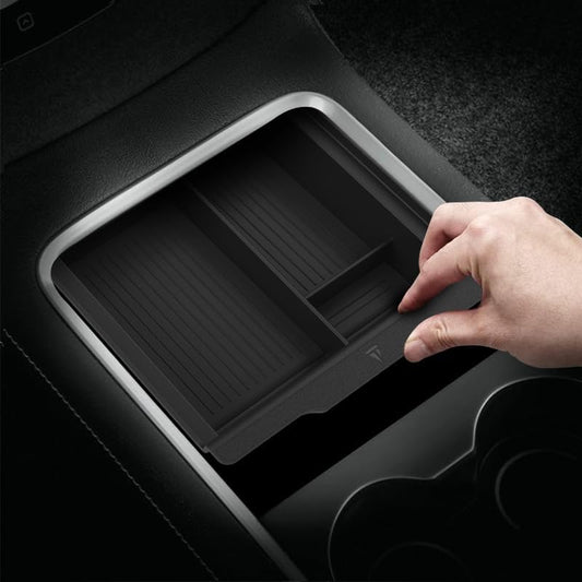 Center Console Organizer Silicone Tray for Tesla Model 3 (2021-2023) and Model Y (2021-Current) - Durable, Non-Slip Car Accessory for Improved Storage and Organization - TUDIA Products