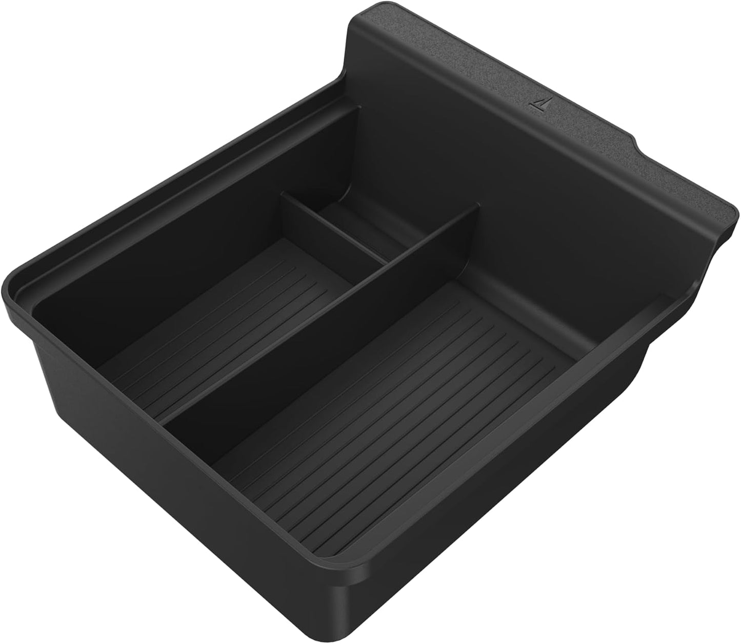 Center Console Organizer Tray for Tesla Model Y (2025), featuring a smooth slide design and silicone interior for enhanced storage and organization - TUDIA Products