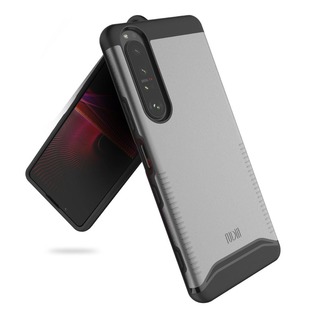 TUDIA DualShield MERGE rugged case for Sony Xperia 1 III (2021) in Metallic Slate – Shockproof, slim dual-layer phone cover for durable everyday protection
