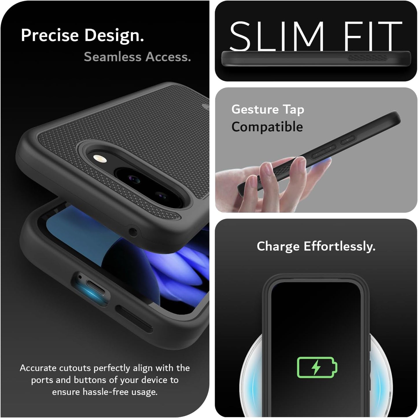 Google Pixel 9a MergeGrip Military Grade Dual Layer Protection Case - TUDIA Products
