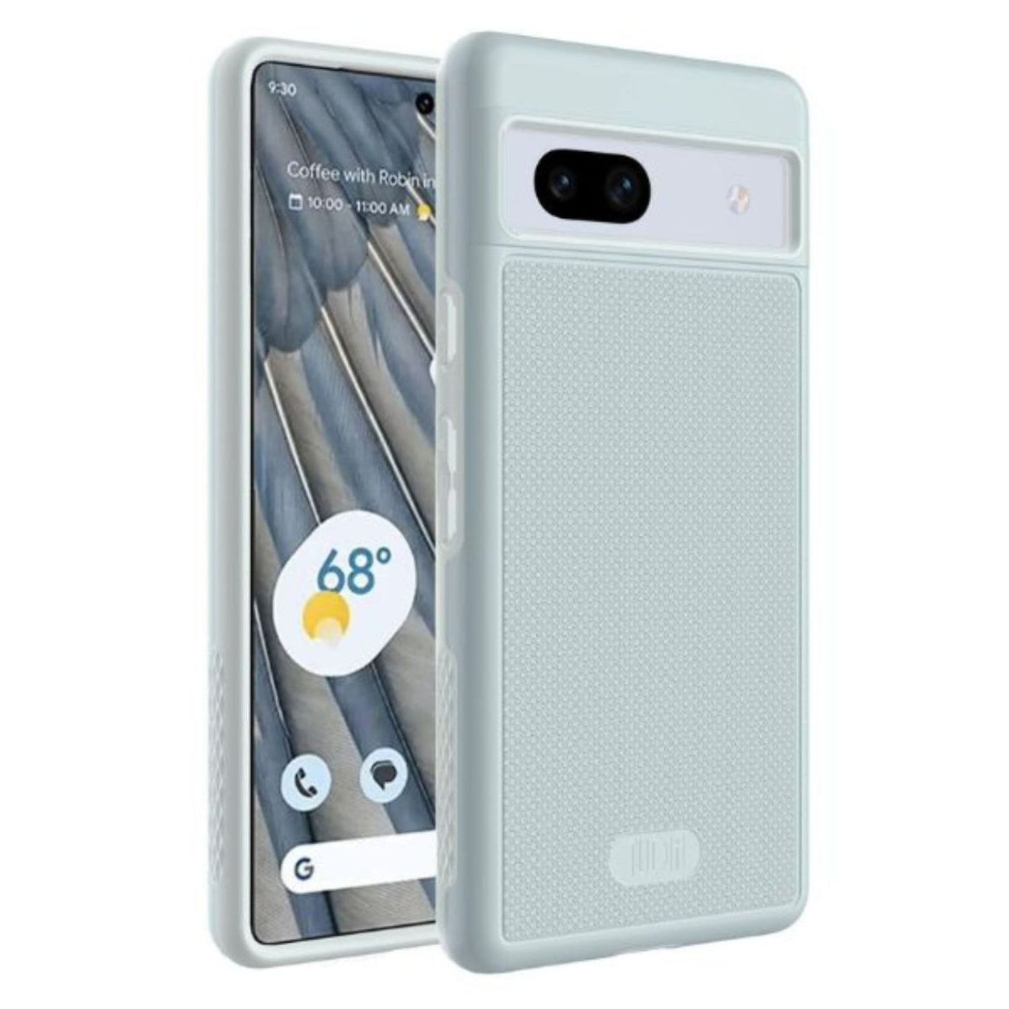 Bay Blue TUDIA MergeGrip Case compatible with Google Pixel 7a – Shockproof slim phone cover with built-in magnetic mount
