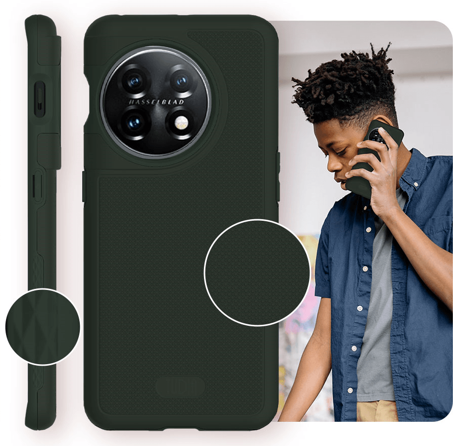 TUDIA MergeGrip Heavy Duty DualShield Case for OnePlus 11 - Rugged and Durable Protection