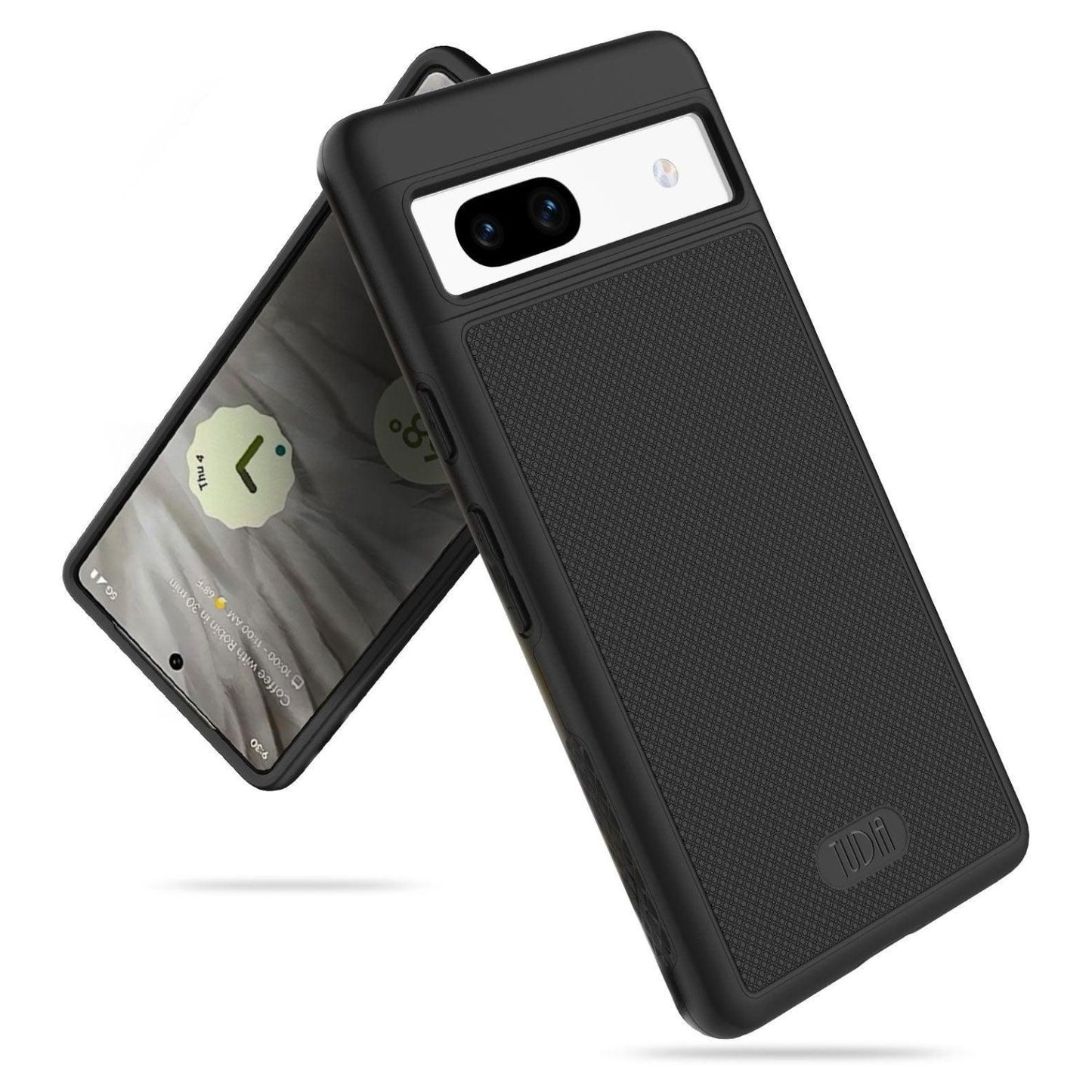TUDIA MergeGrip MagSafe Compatible Case for Google Pixel 7a in Matte Black with Built-In Magnet, Shockproof and Durable Design