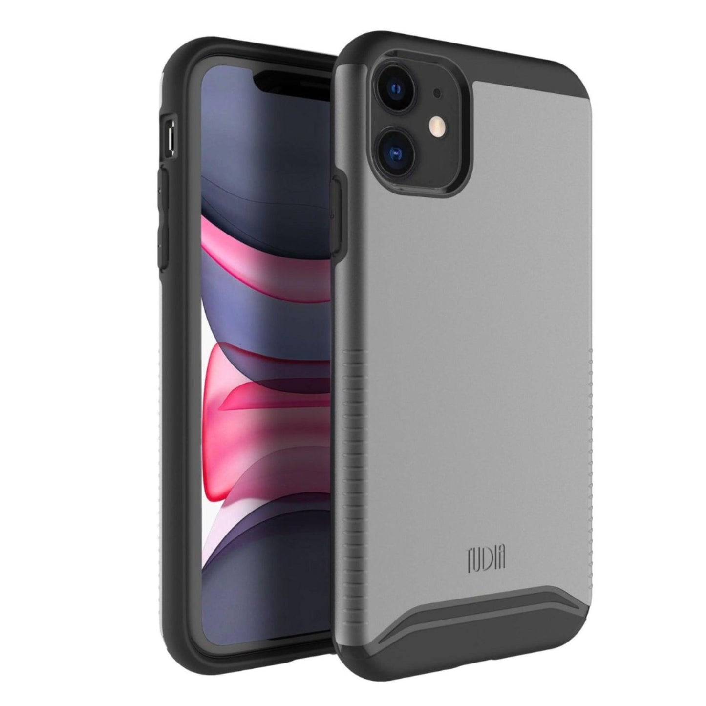 TUDIA Merge Heavy Duty Dual-Layer Case for iPhone 11 (6.1") in Metallic Slate – Shockproof and Slim Design