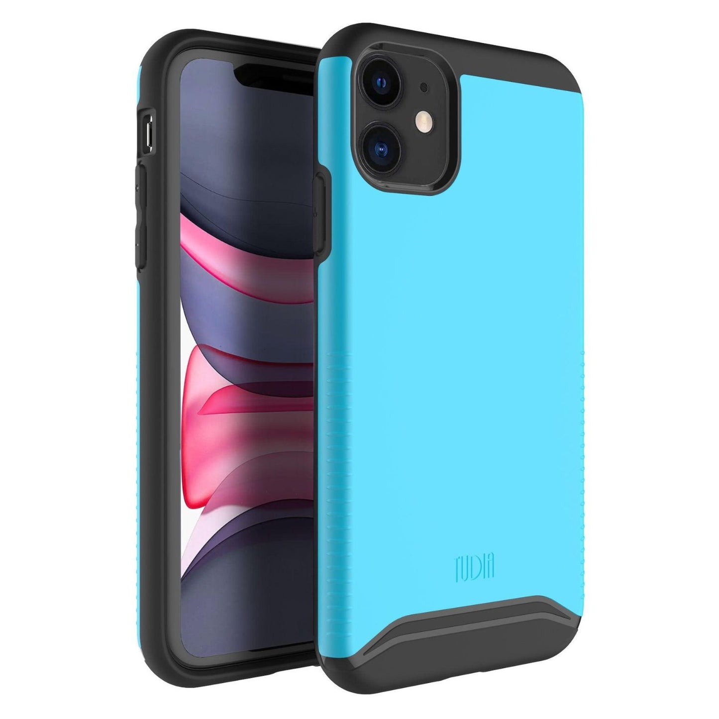 TUDIA Merge heavy-duty dual-layer case for iPhone 11 (6.1") in blue, offering rugged protection and a sleek design