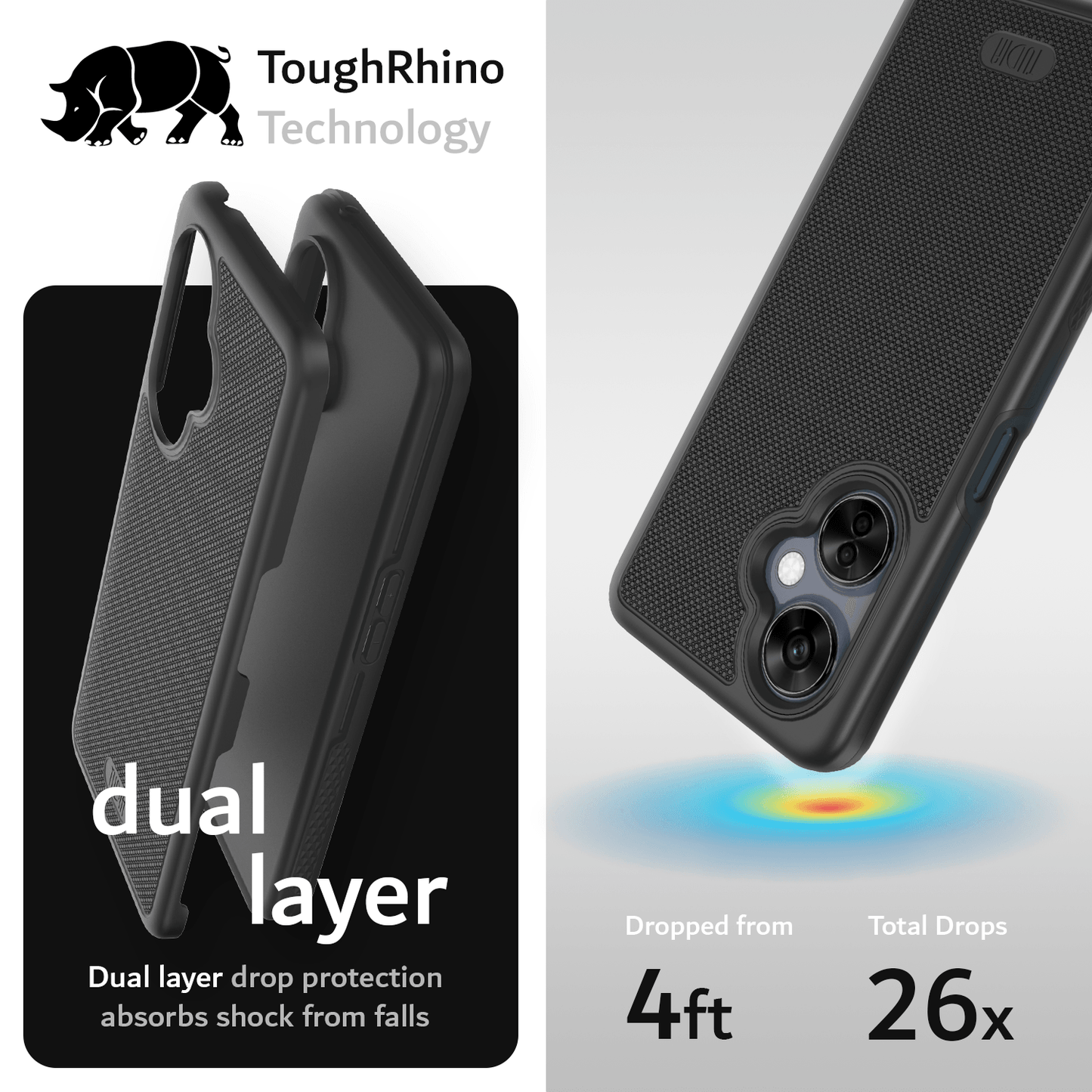 TUDIA MergeGrip DualShield Case for OnePlus Nord N30 5G – Rugged Heavy Duty Dual-Layer Protection