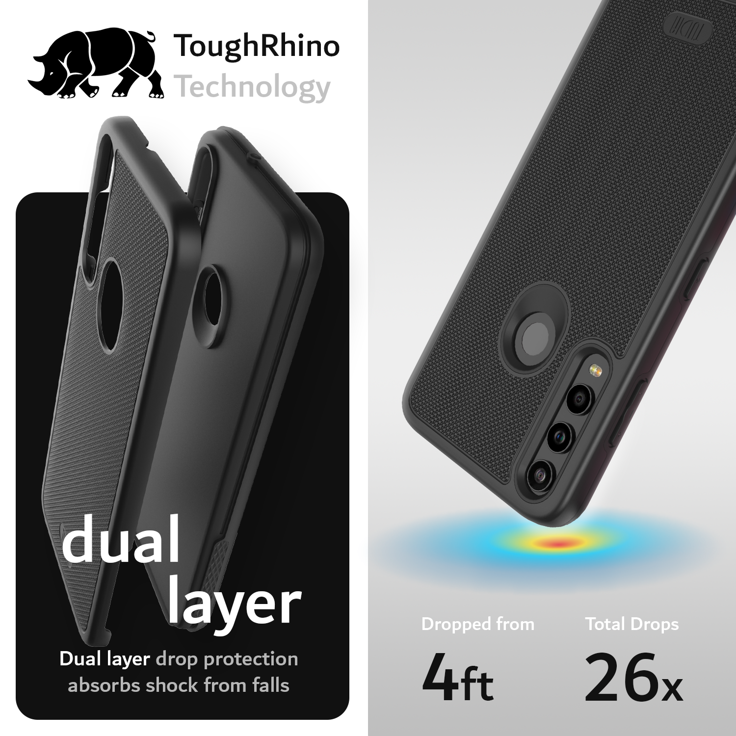 TUDIA MergeGrip DualShield Case for Orbic Myra 5G UW – Rugged Slim Protective Phone Cover