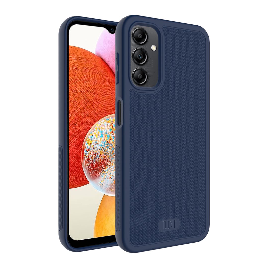 TUDIA Indigo Blue LINNGrip Ultra Slim Non-Slip Case for Samsung Galaxy A14 4G / 5G – Lightweight Slim Protective Cover
