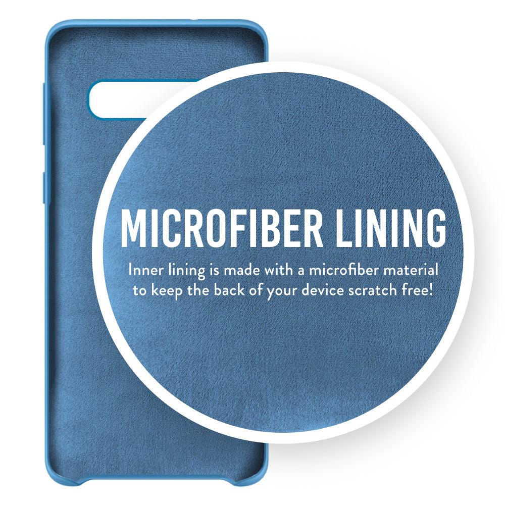 TUDIA Samsung Galaxy S10 Plus Smooth Silicone Case with Microfiber Lining – Soft Touch Slim Protective Cover