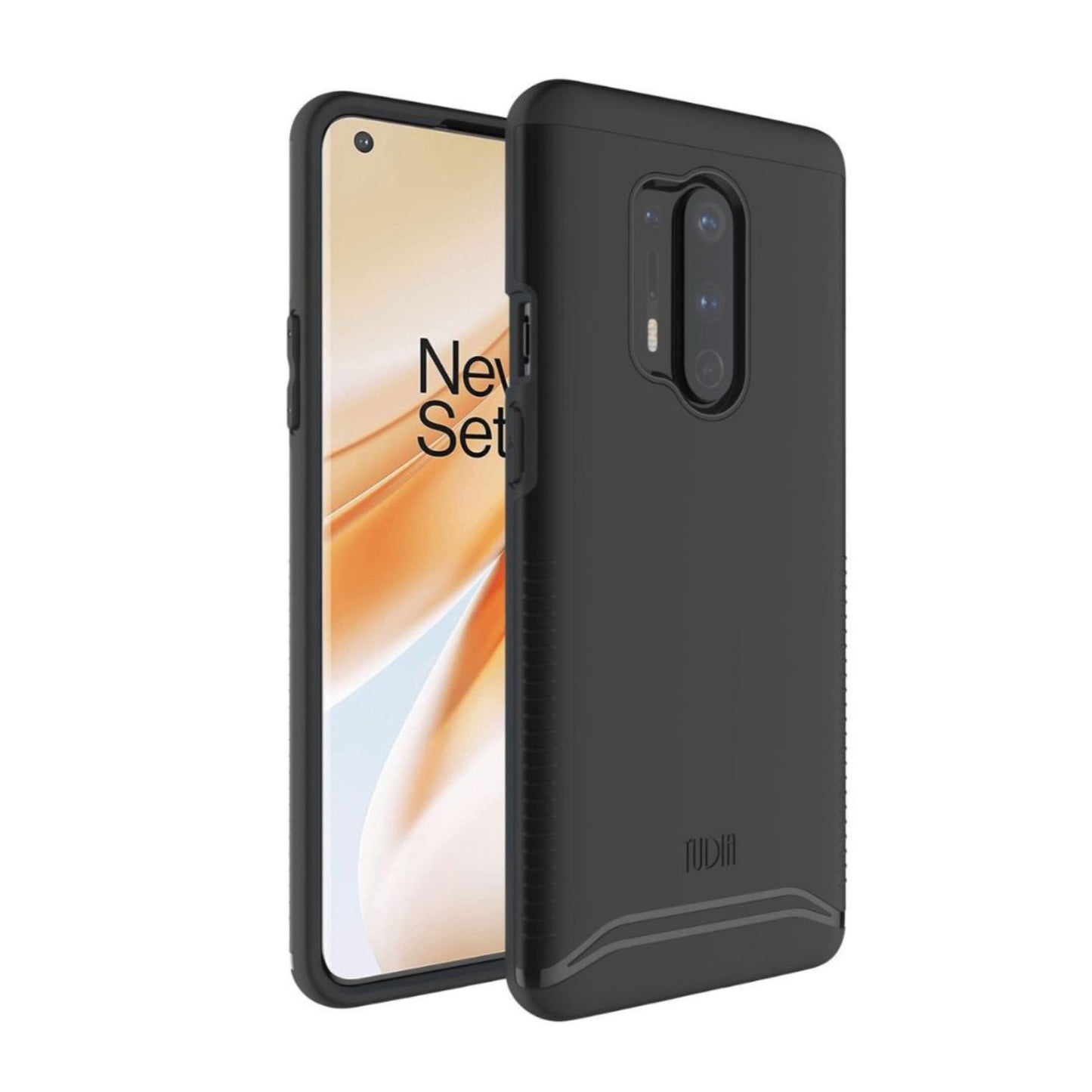 Jet Black Heavy Duty Dual Layer MERGE Case for OnePlus 8 Pro – Rugged Shockproof Protective Phone Cover