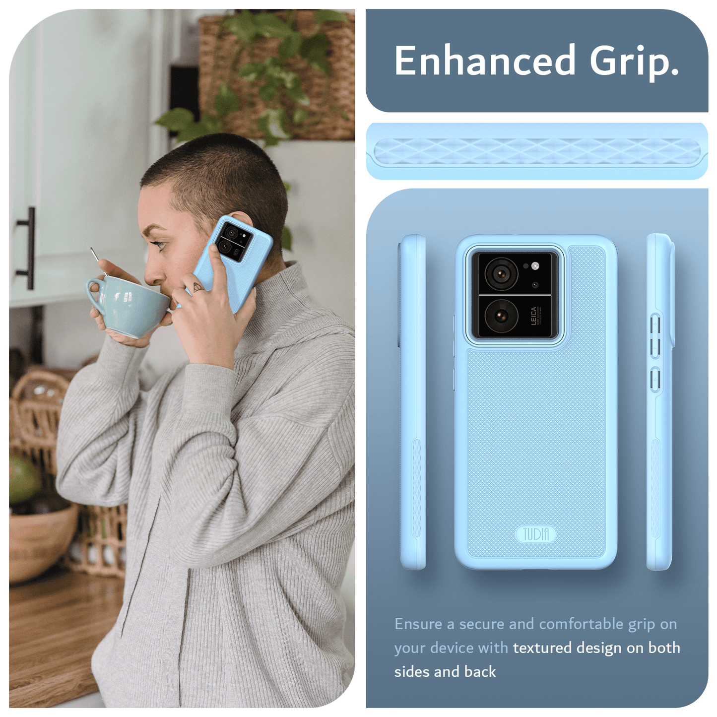 Xiaomi 13T Pro heavy duty case with MergeGrip dual-layer protection