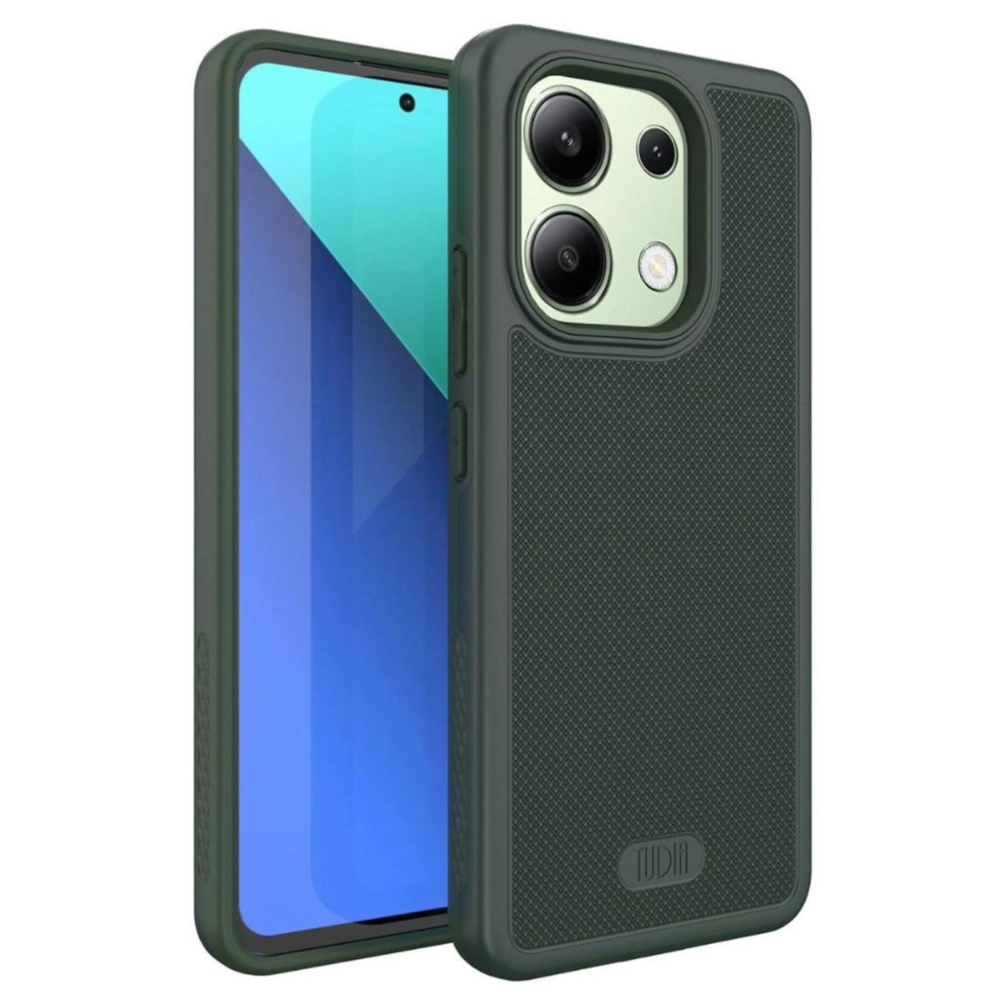 Pine Green MergeGrip Heavy Duty DualShield Case for Xiaomi Redmi Note 13 4G (2024) – Rugged Shockproof Protective Cover