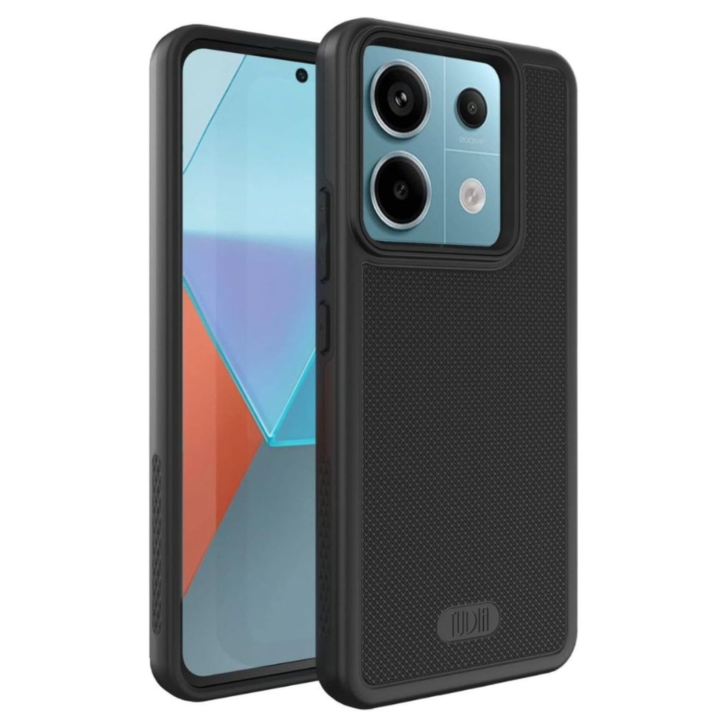 Matte Black MergeGrip Heavy Duty Case for Xiaomi Redmi Note 13 Pro 5G / Poco X6 5G (2024) – Shockproof Rugged Protective Cover