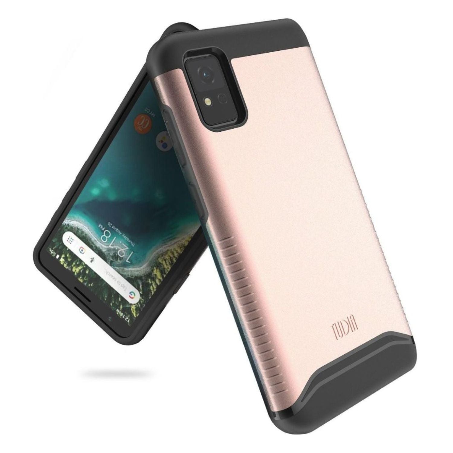 Rose Gold ZTE AVID 589 Case MERGE Heavy Duty Dual Layer Shockproof Protective Cover