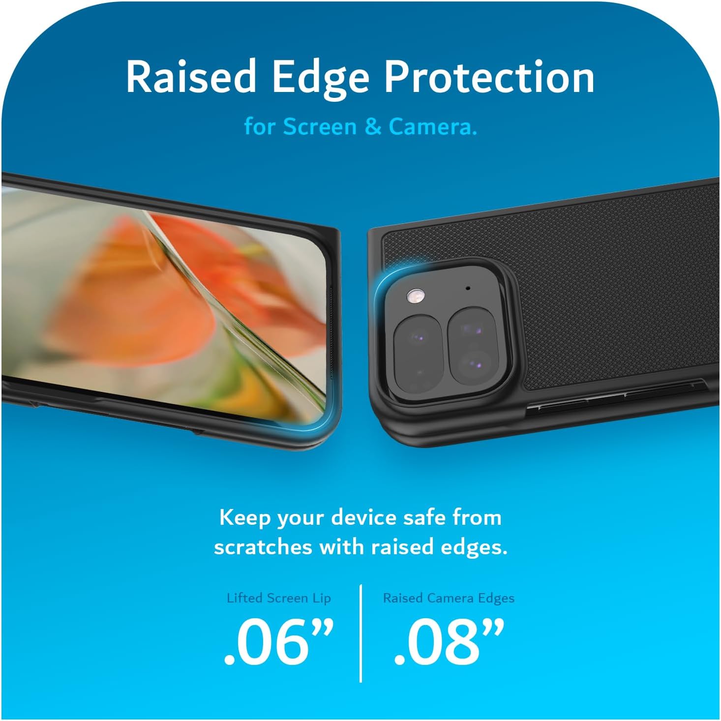 TUDIA MergeGrip Case for Google Pixel 9 Pro Fold (2024) with Built-in Screen Protector and Raised Edge for Heavy-Duty Drop Protection