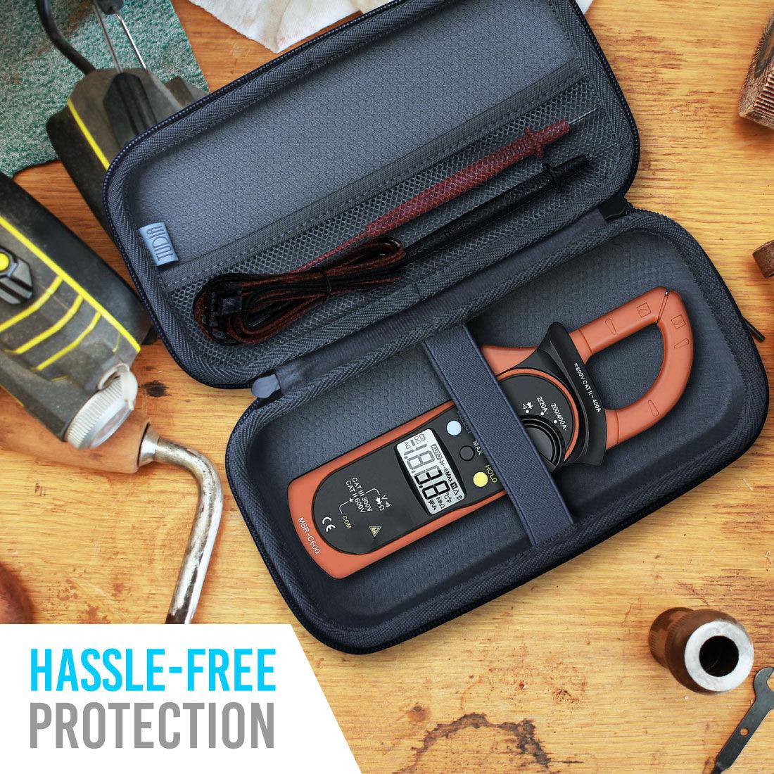 EVA Storage Carrying Case Compatible With Etekcity Digital Multimeter MSR-C600 Clamp Meter - TUDIA Products