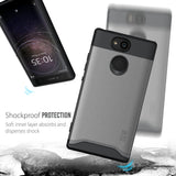 TUDIA Slim-Fit HEAVY DUTY [MERGE] EXTREME Protection / Rugged but Slim Dual Layer Case for Sony Xperia XA2