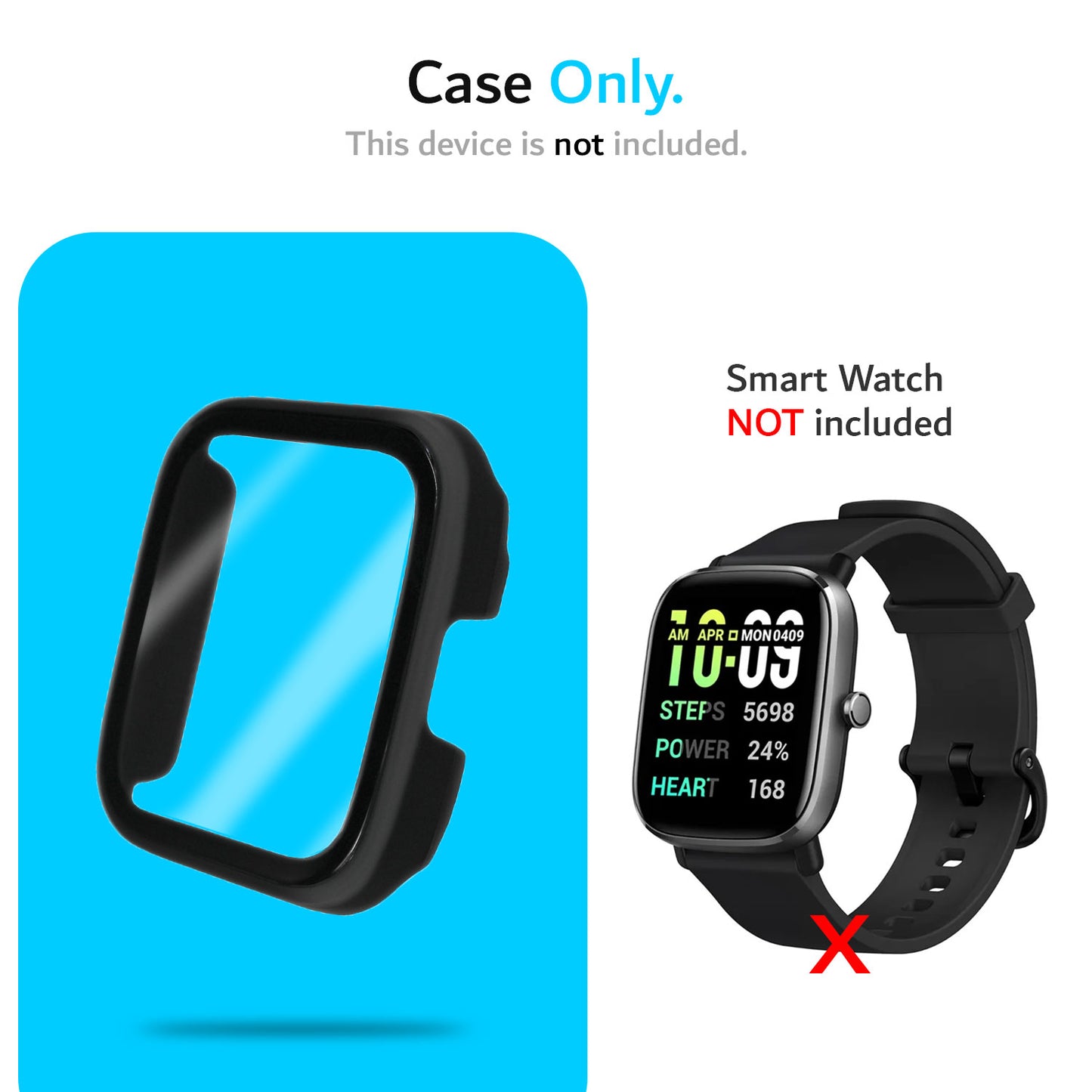 TUDIA Protective Case with Screen Protector Compatible with AMAZFIT GTS 2 Mini Watch - TUDIA Products