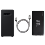 Samsung Galaxy S10 Plus Smooth Silicone Case & Charging Combo Pack