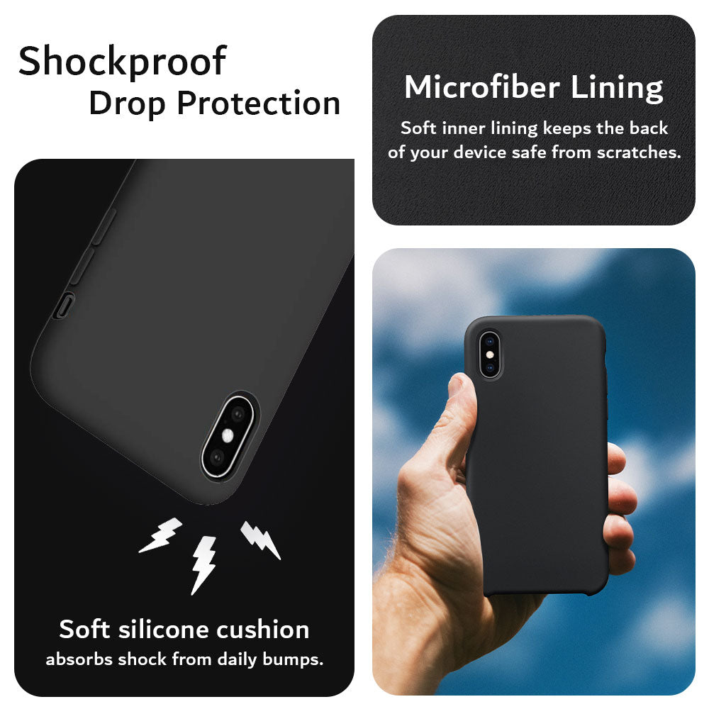 VSHOP Liquid Silicone Mi Xiaomi 12 Pro 5G Back Cover Case, Microfiber  Inside