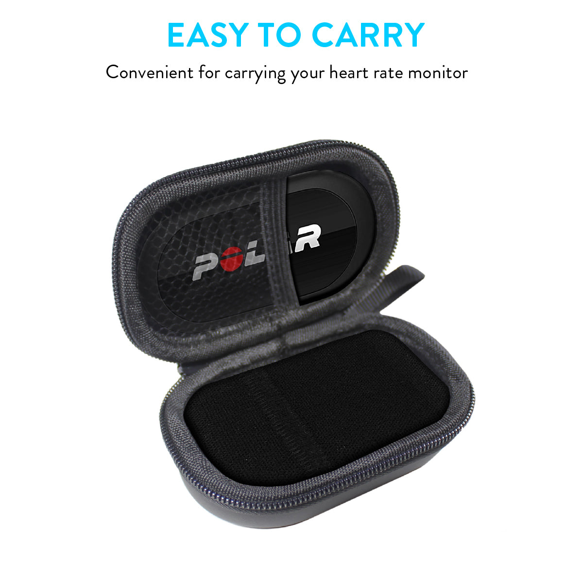  TUDIA EVA Empty Case for Heart Rate Monitor with Chest Strap  Compatible with Polar H10 [Case ONLY, Device NOT Included] : Sports &  Outdoors