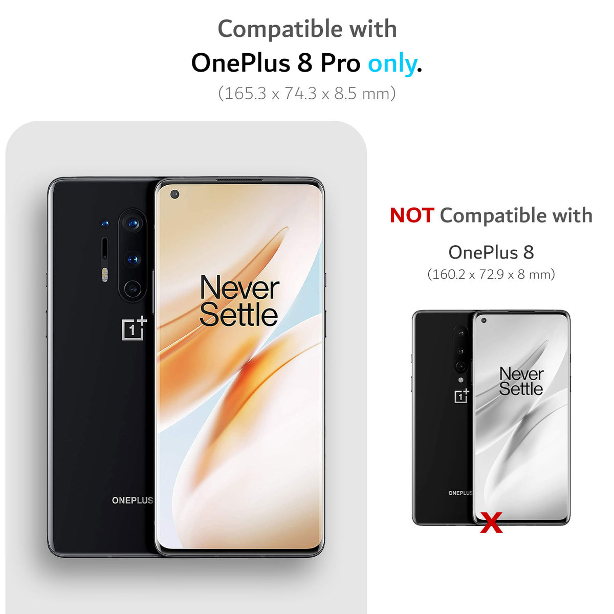 V2 for OnePlus 8 Pro Case MERGE Heavy Duty Dual Layer