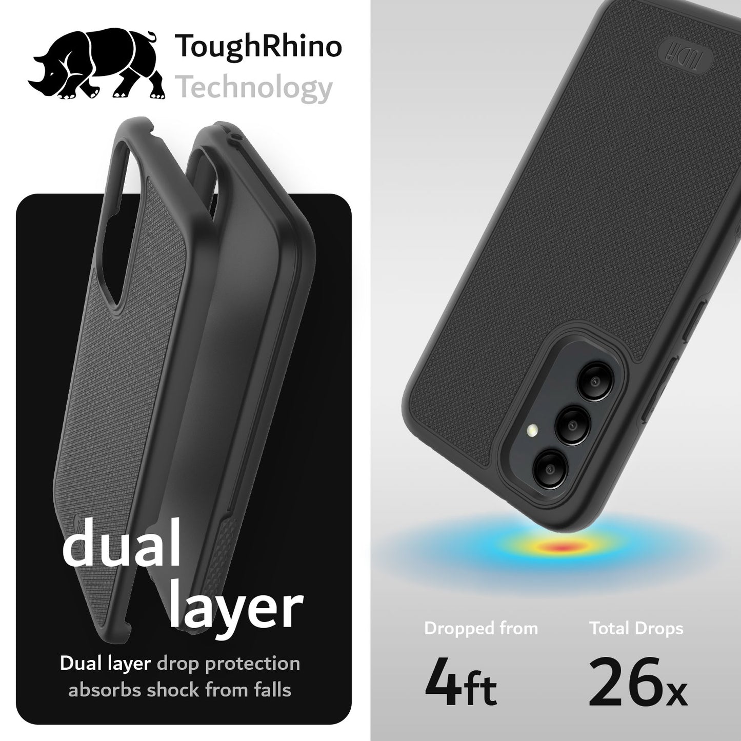 Samsung Galaxy A54 5G case with MergeGrip heavy duty dualshield dual layer protection, shockproof rugged phone cover, slim fit armor case for Samsung A54 5G