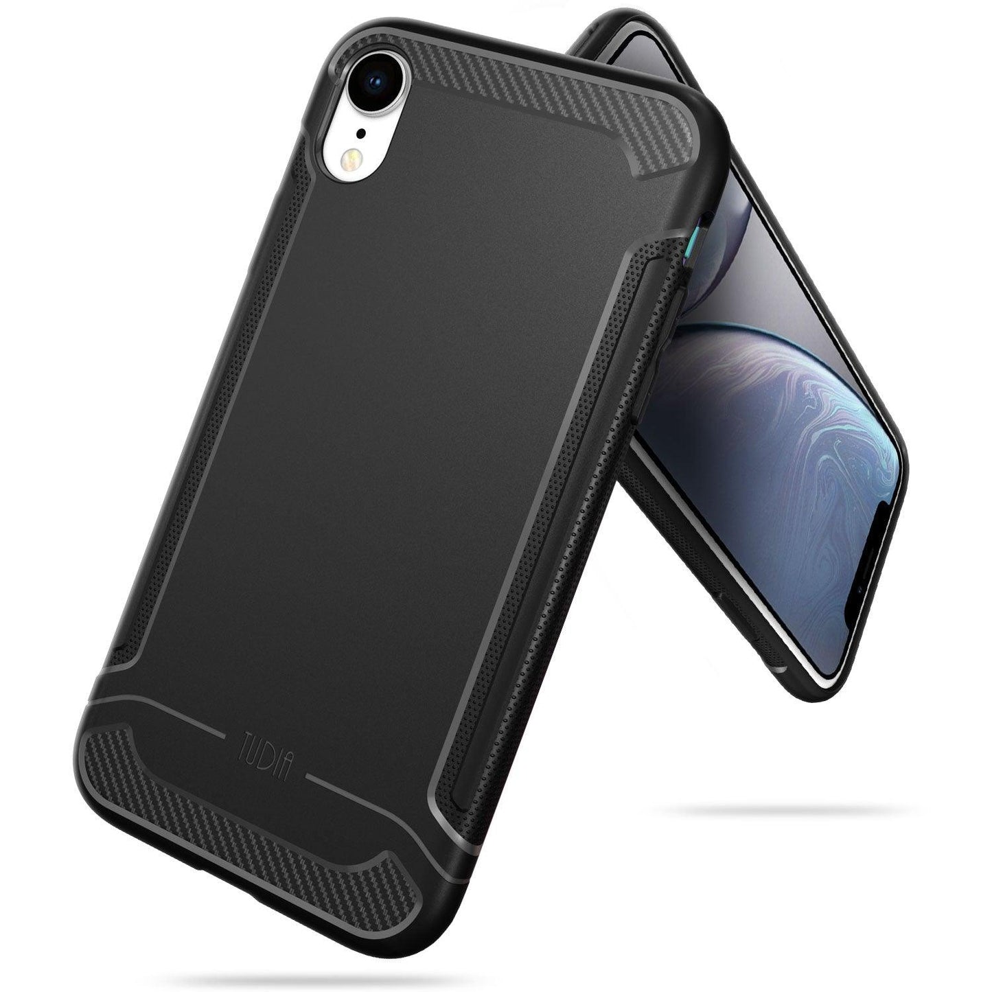 Apple iPhone XR Case LINN Carbon Fiber Grip - TUDIA Products