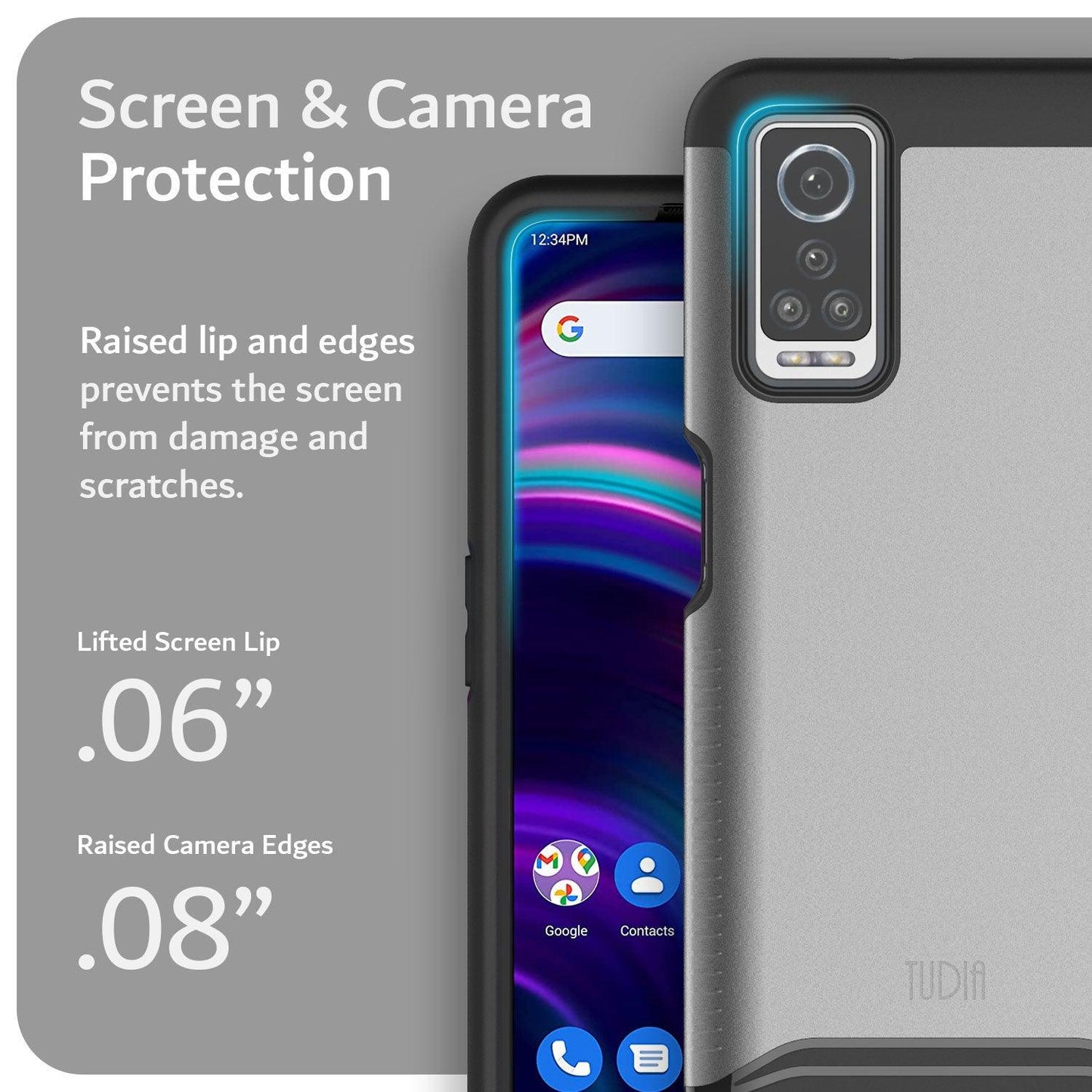 TUDIA BLU G91 Max Merge Case with Heavy Duty Dual Layer Shockproof Screen and Camera Protection
