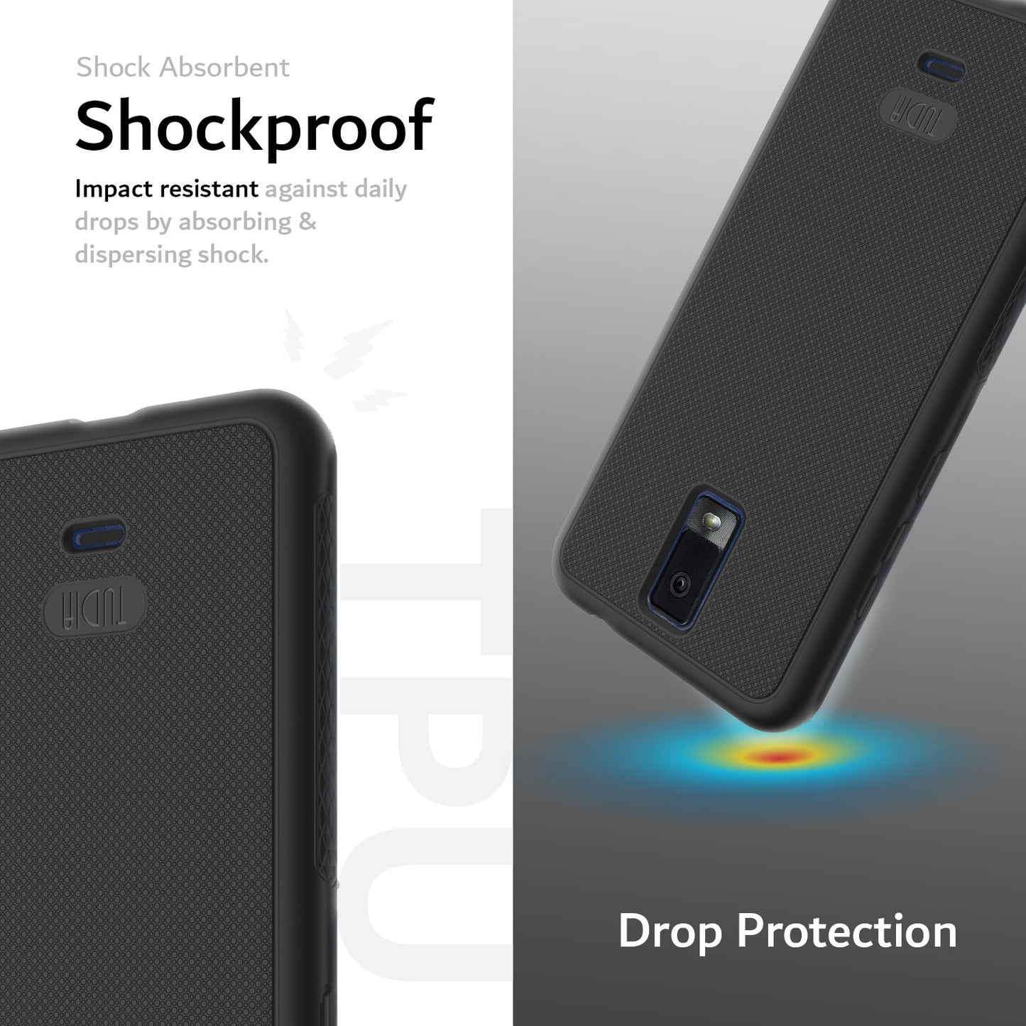 TUDIA LINNGrip Non-Slip Shockproof Case for BLU View 3 – Slim Protective Phone Cover