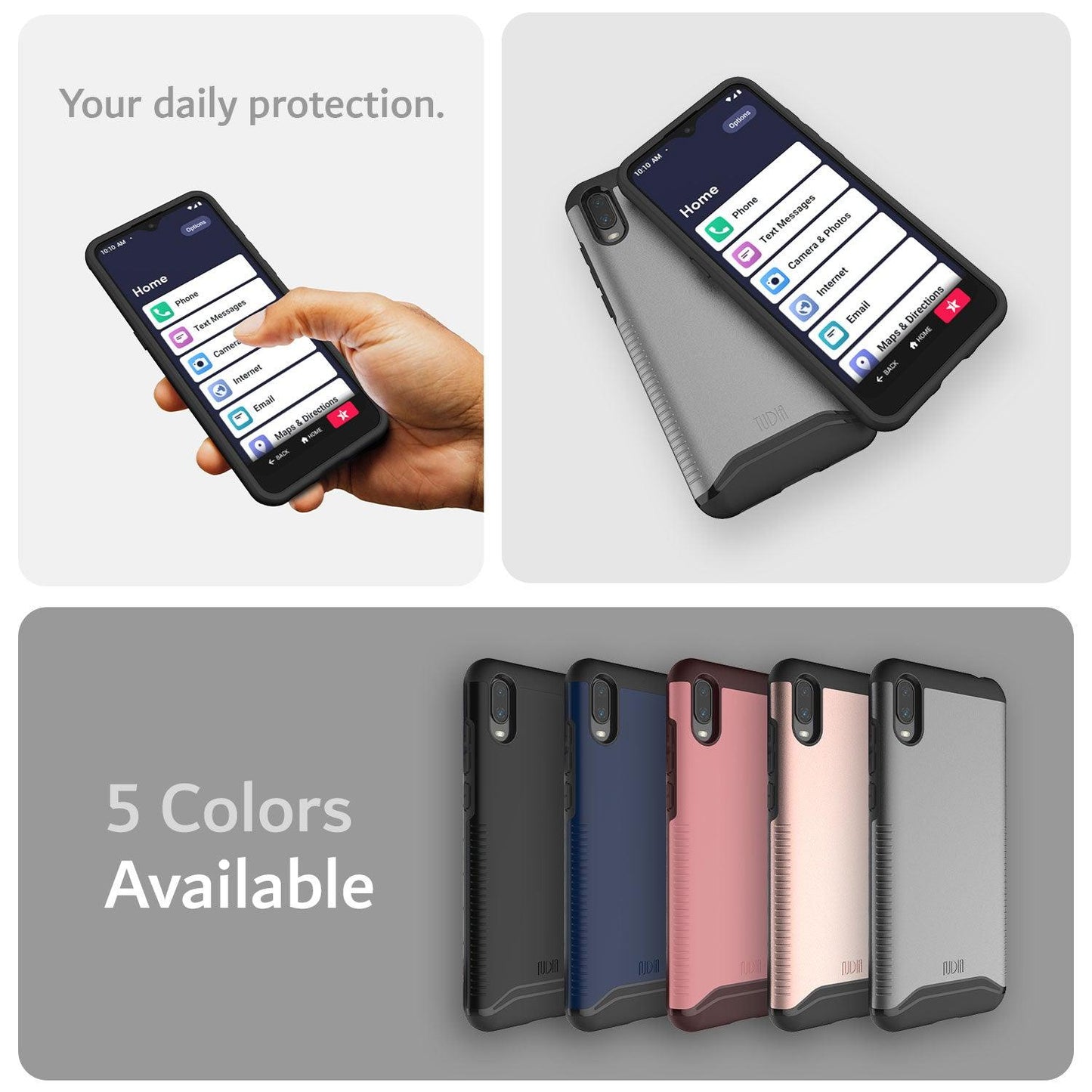 Jitterbug Smart 3 Case MERGE Heavy Duty Dual Layer - TUDIA Products