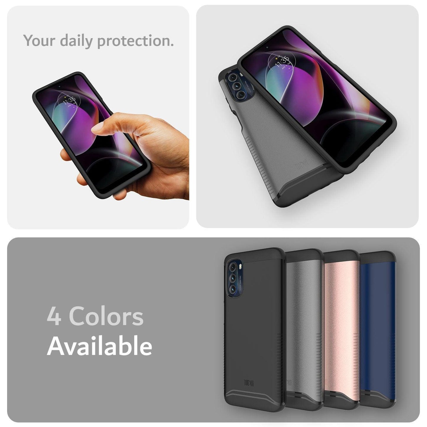 Motorola Moto G 5G (2022) Case MERGE Heavy Duty Dual Layer - TUDIA Products