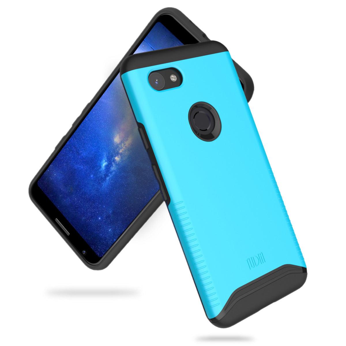 Blue TUDIA Merge Case for Google Pixel 3a (2019) – Dual Layer Shockproof Rugged Phone Cover