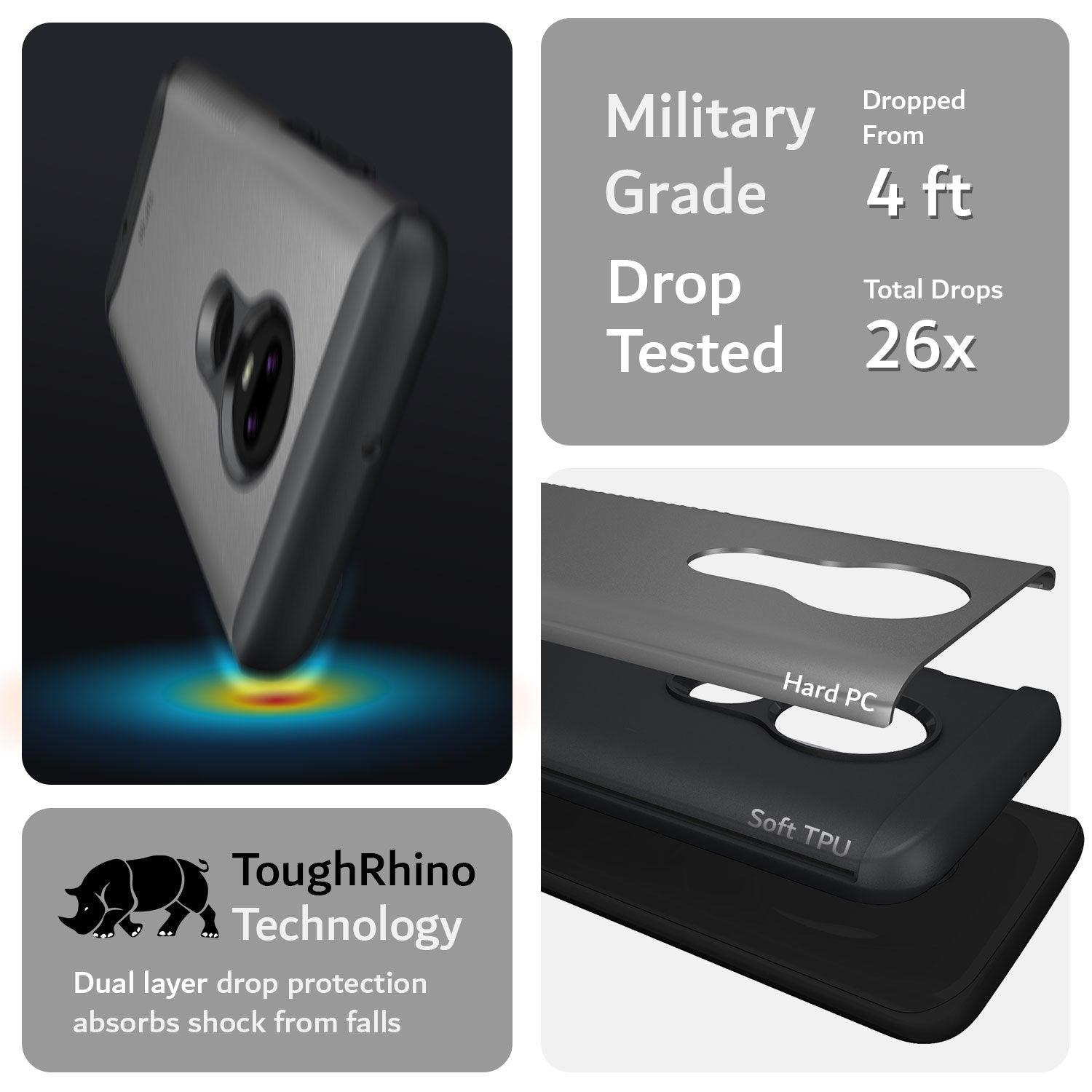 TUDIA Motorola Moto G7 / G7 Plus Case – MERGE Series Dual Layer Heavy Duty Shockproof Military Grade Drop Tested Protective Cover