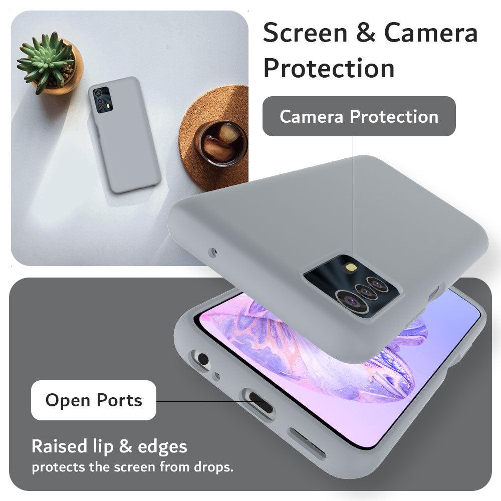 TUDIA NUU Mobile B20 Merge Series Case – Ultra Slim Liquid Silicone Cover with Screen and Camera Protection