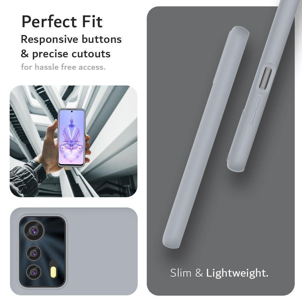 TUDIA NUU Mobile B20 Ultra Slim Series Case with Liquid Silicone, Responsive Buttons, and Precise Cutouts – Shock-Absorbing Slim Protective Cover