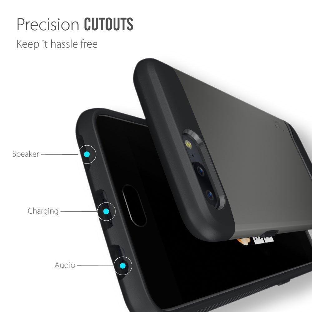 TUDIA Merge Heavy Duty Dual Layer Case for OnePlus 5 with Precision Cutouts – Rugged Protective Phone Cover