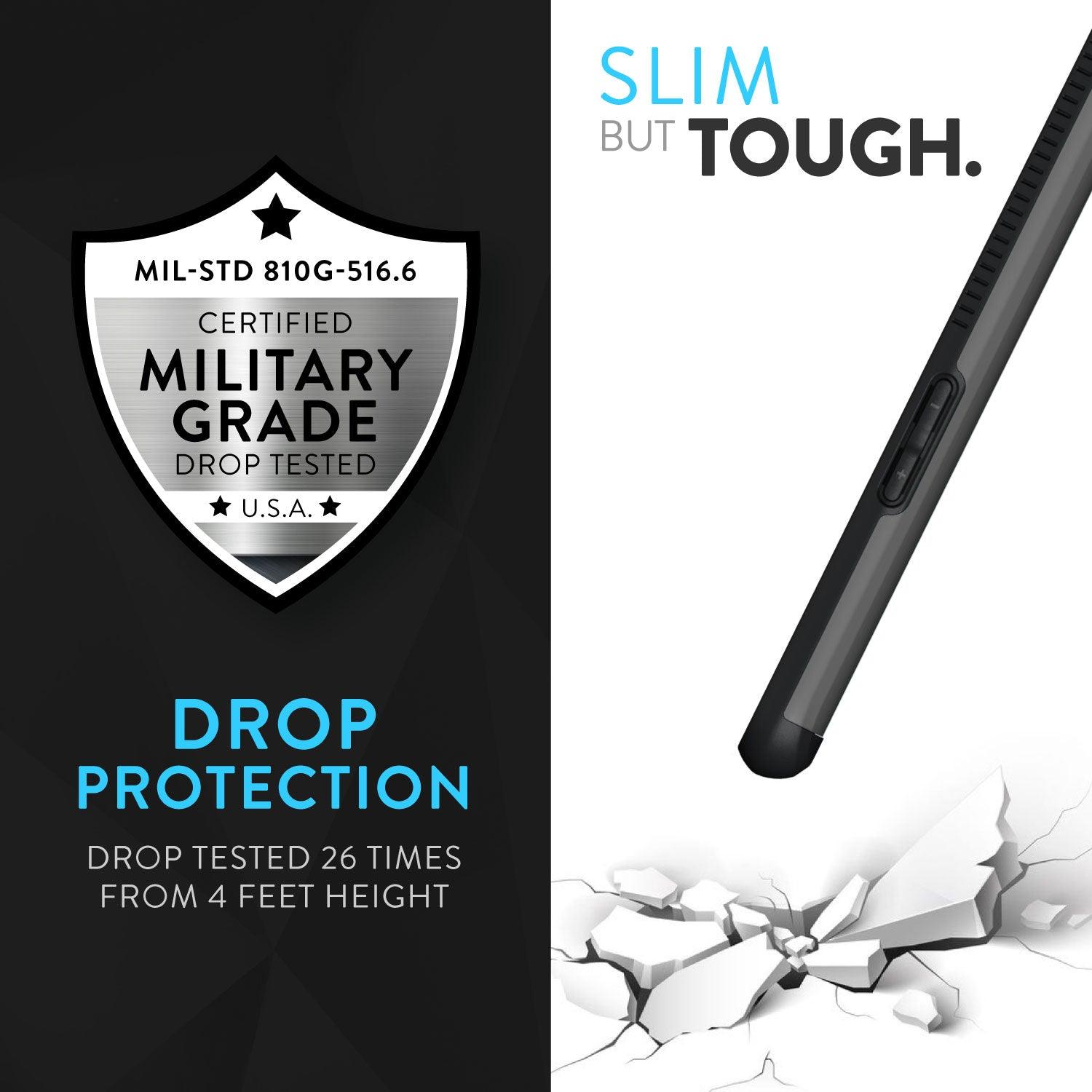 TUDIA OnePlus 6 Merge Case with Slim Dual Layer Military Grade Shockproof Protection – Heavy Duty Phone Cover