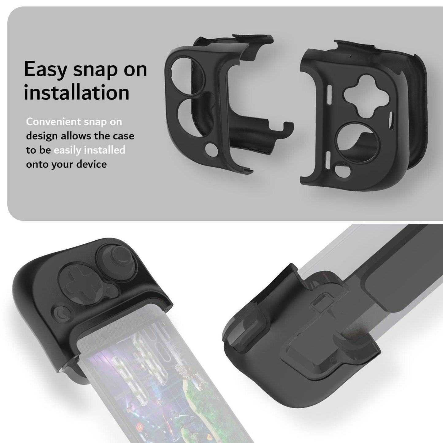TUDIA Hard Shell Case for Razer Kishi Mobile Gaming Controller – Durable Snap-On Protective Cover