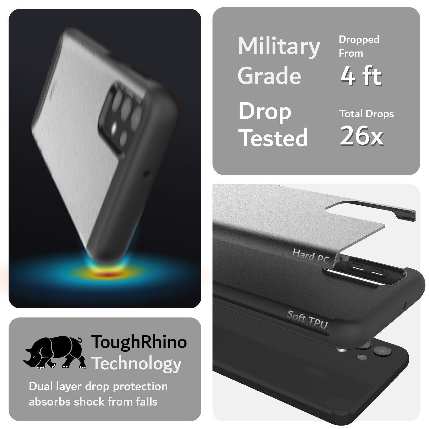 TUDIA Samsung Galaxy A32 5G Blue Case – MERGE Heavy Duty Dual Layer Protective Cover with Military Grade Drop Protection