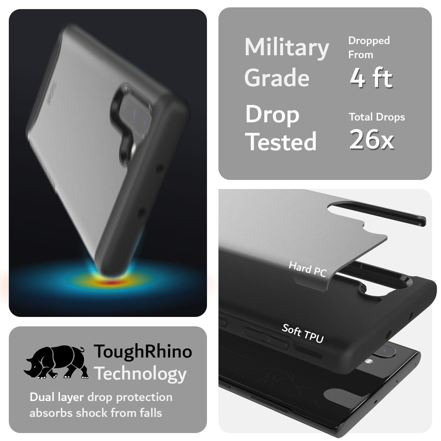 TUDIA Samsung Galaxy Note 10 Case – MERGE Series Heavy Duty Dual Layer Protective Cover with Military Grade Drop Protection