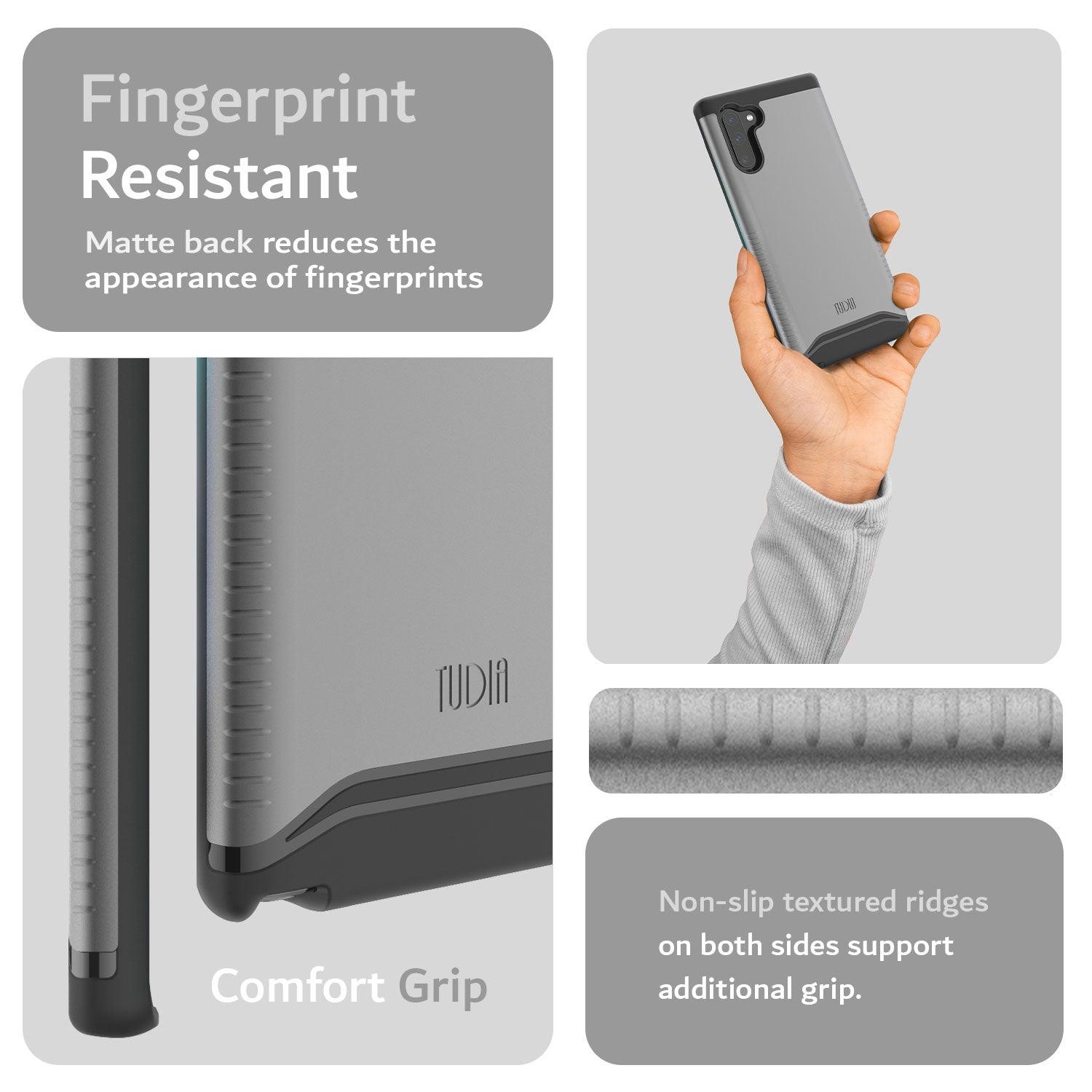 TUDIA Samsung Galaxy Note 10 Case with MERGE Dual Layer Protection and Fingerprint Resistant Design