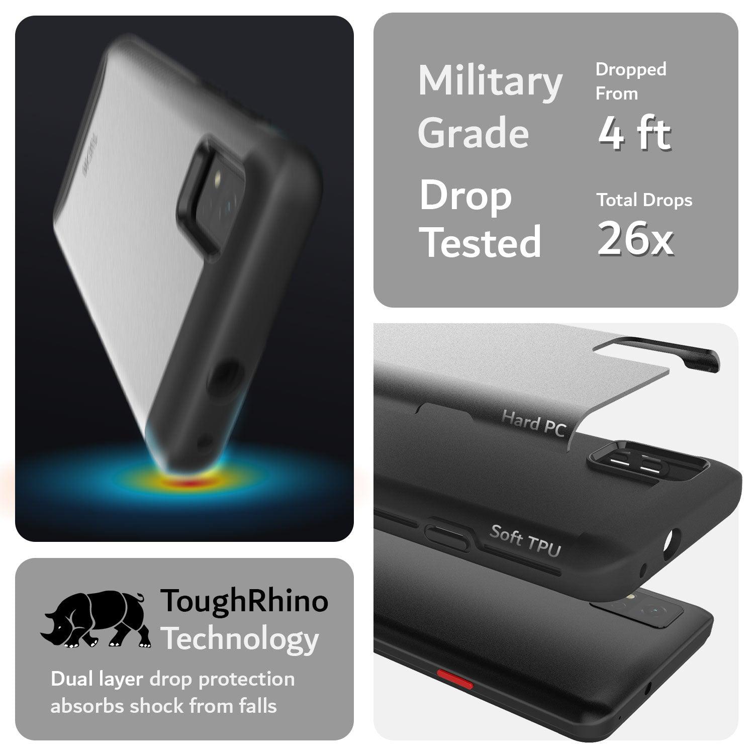 TUDIA Merge Series Rugged Case for ZTE Avid 589 – Shockproof Dual Layer Military Grade Cover