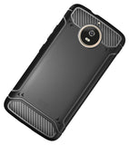 TUDIA Carbon Fiber Design Lightweight [TAMM] TPU Bumper Shock Absorption Cover for Motorola Moto G5S